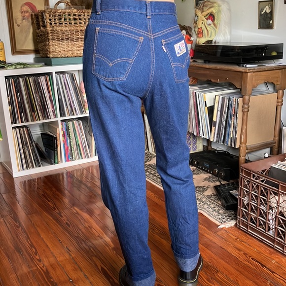 💀 SOLD 💀 Vintage 70s Levi's Plowboy Straight Leg High Waisted Jeans ~ Size 29 - Picture 4 of 9